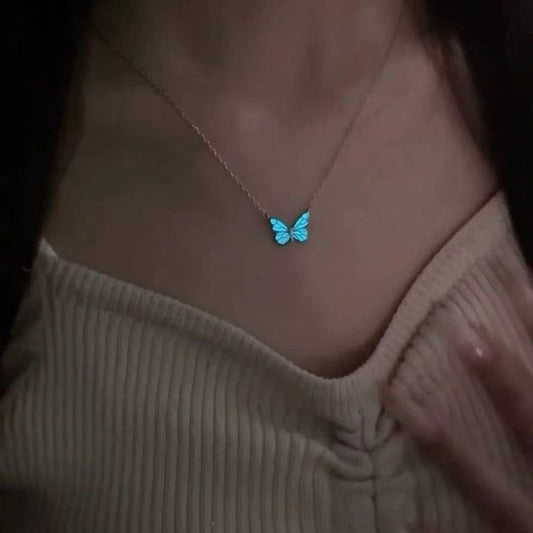 Luminous Butterfly Necklace