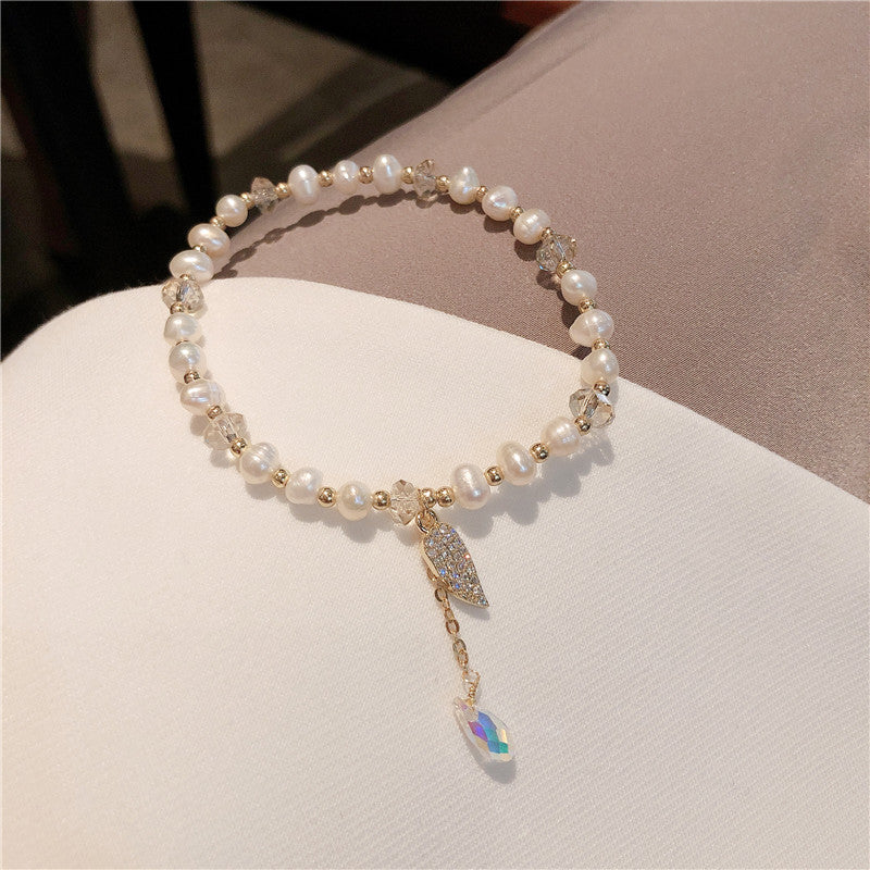 Angel Wing Pearl Bracelet