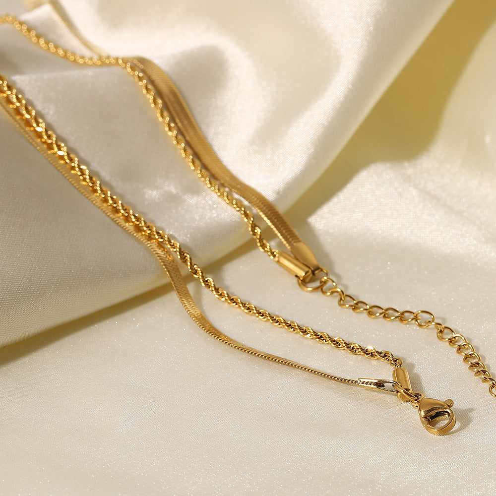 Double gold-Chain set