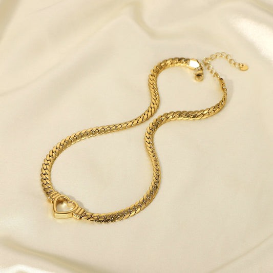 18k gold plated cuban necklace