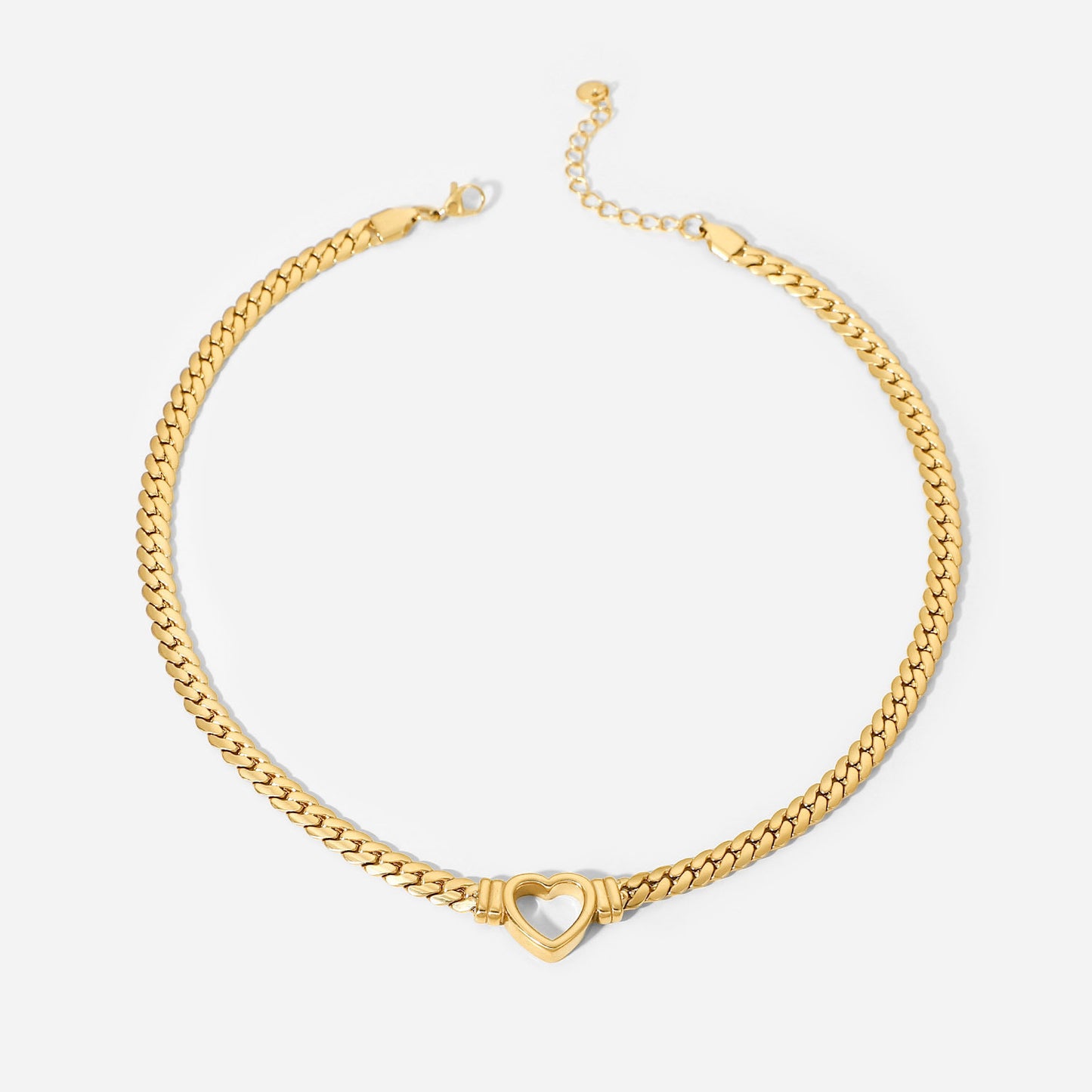 18k gold plated cuban necklace