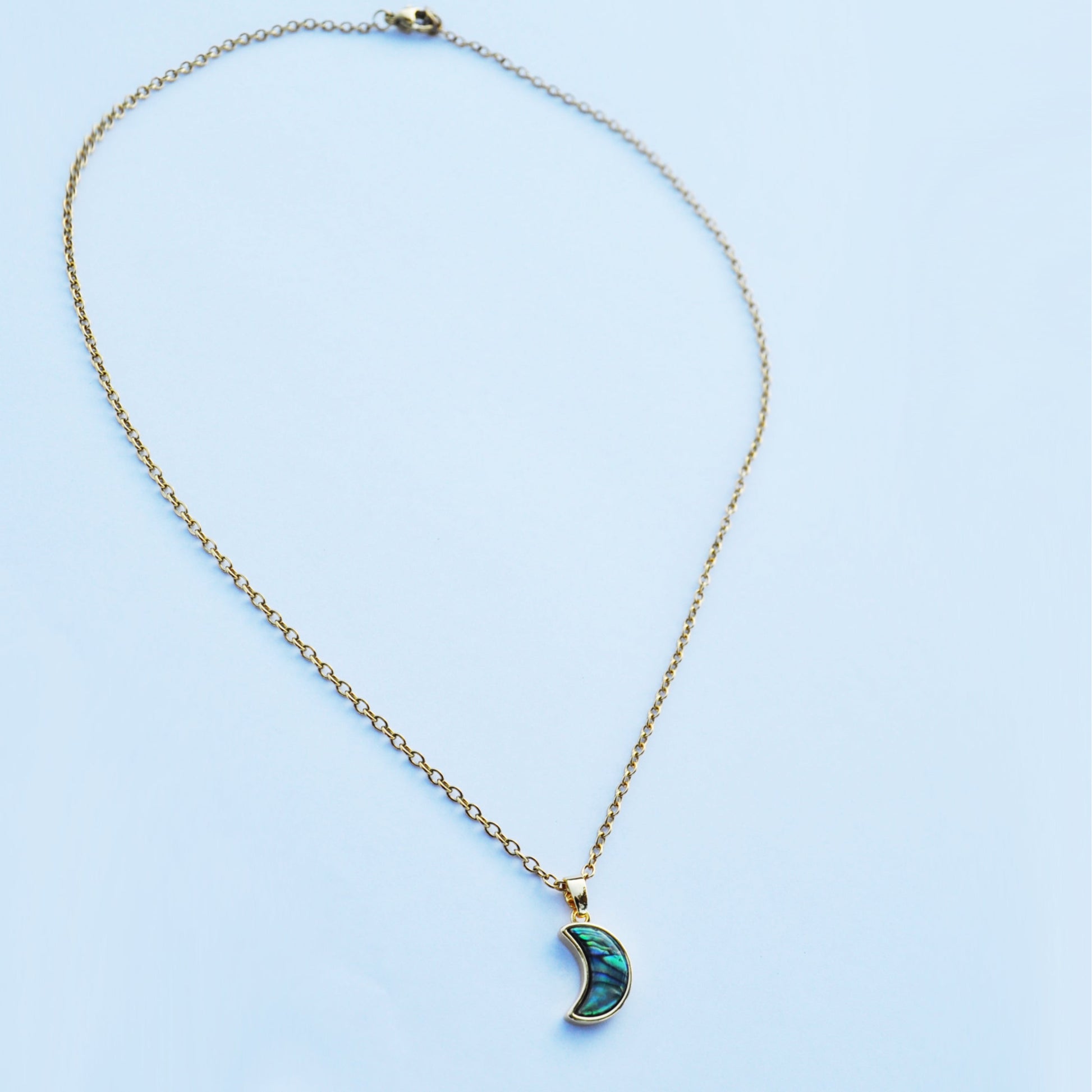 Moon necklace(green)