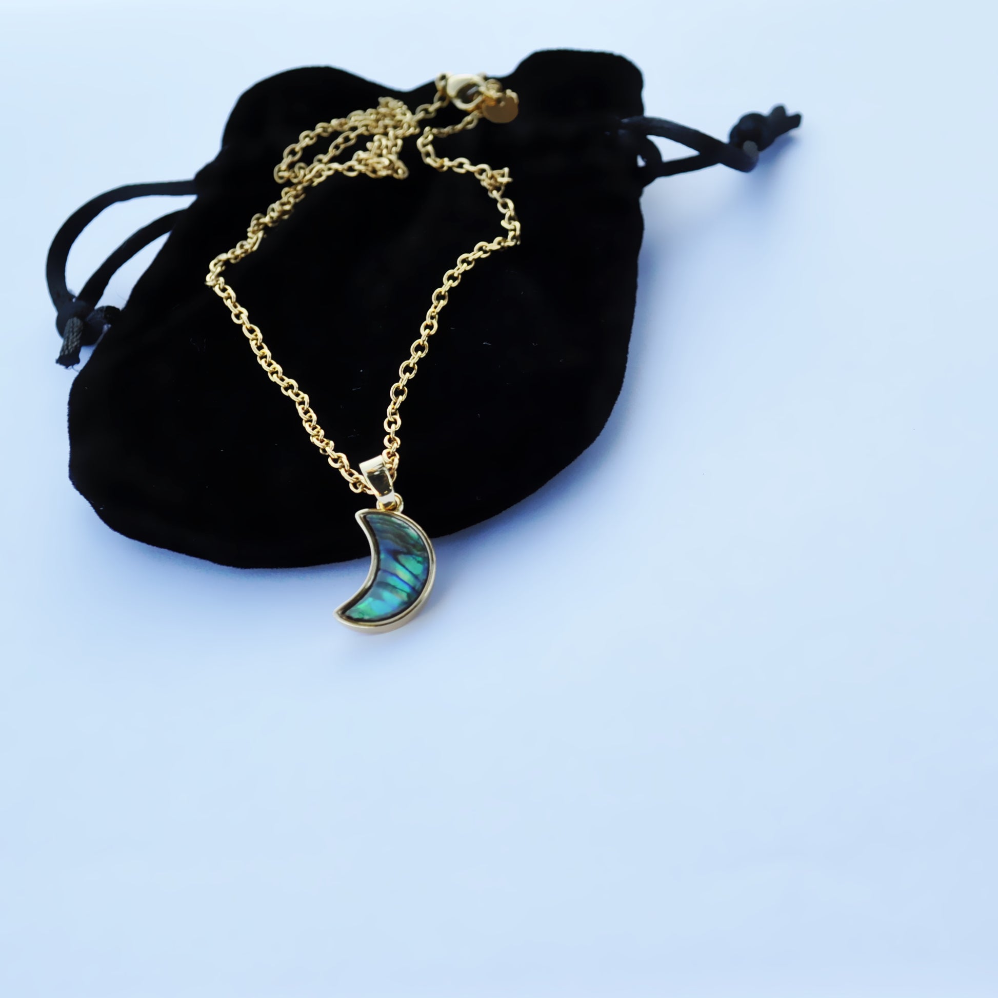 Moon necklace(green)